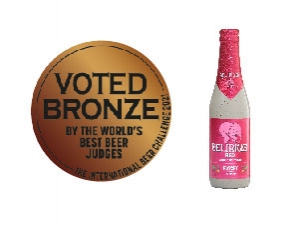 Sous-bock coaster DELIRIUM TREMENS HUYGHE Elected  best beer in world viltje 